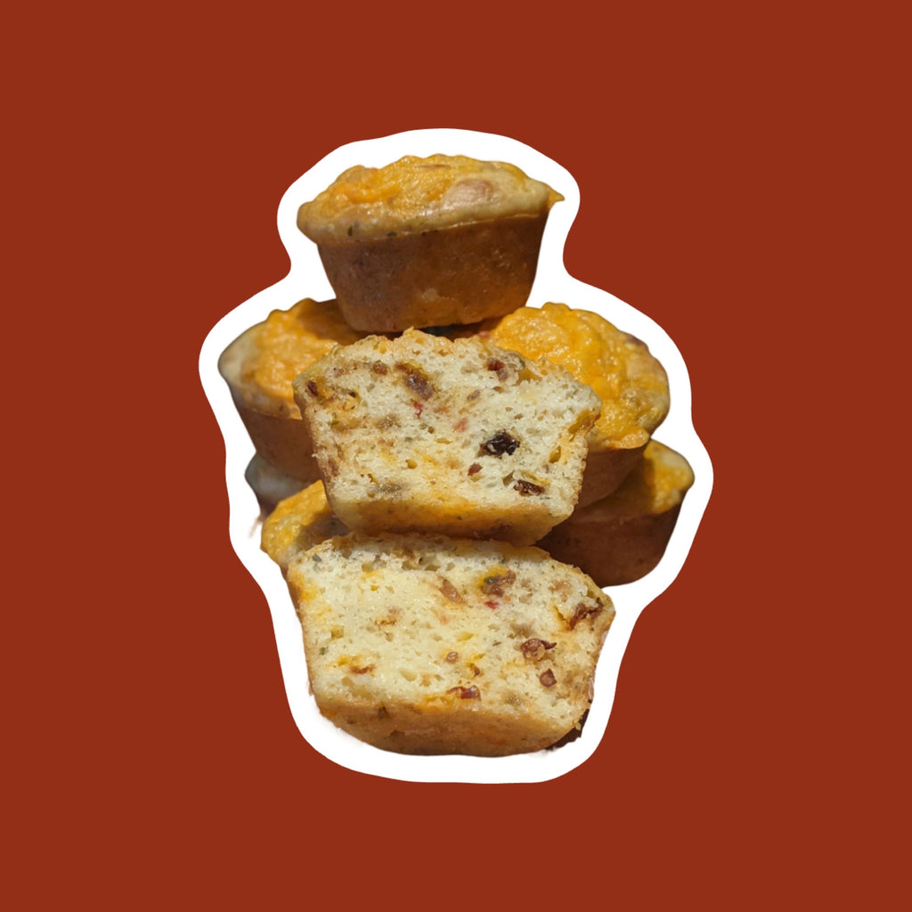 Get Baked With Annette- Cheesy Pizza (Medicated) Muffins with Marinara